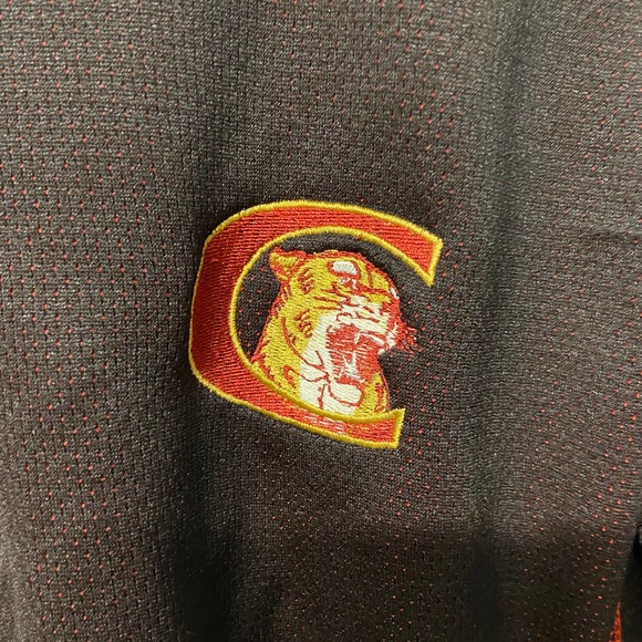 CG Pullover Jacket w/Zipper M Marron Brown Red - Picture 3 of 7